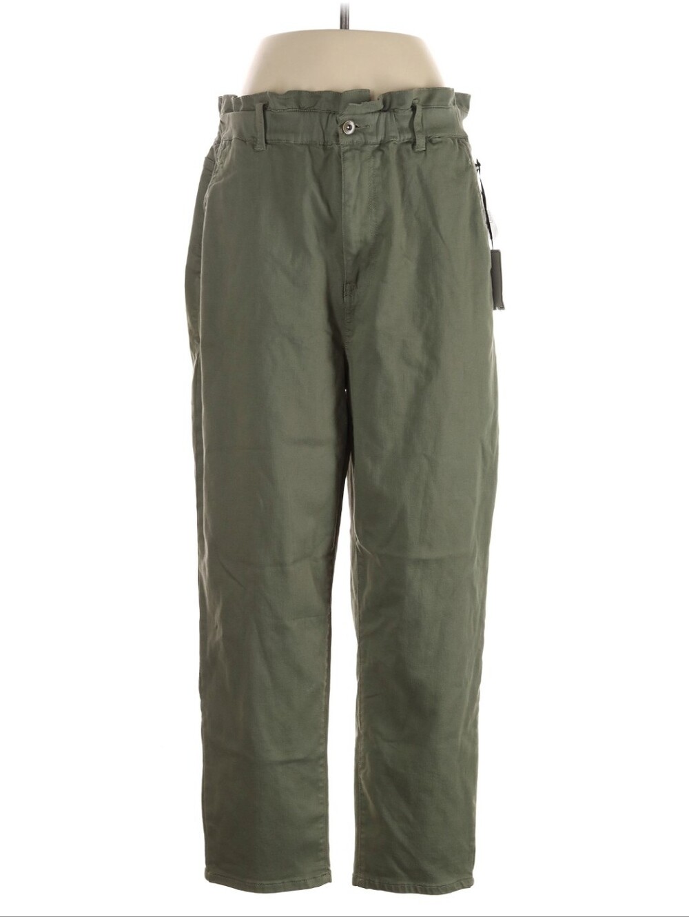 1. State Olive Green Paperbag Waist Chinos Size 31